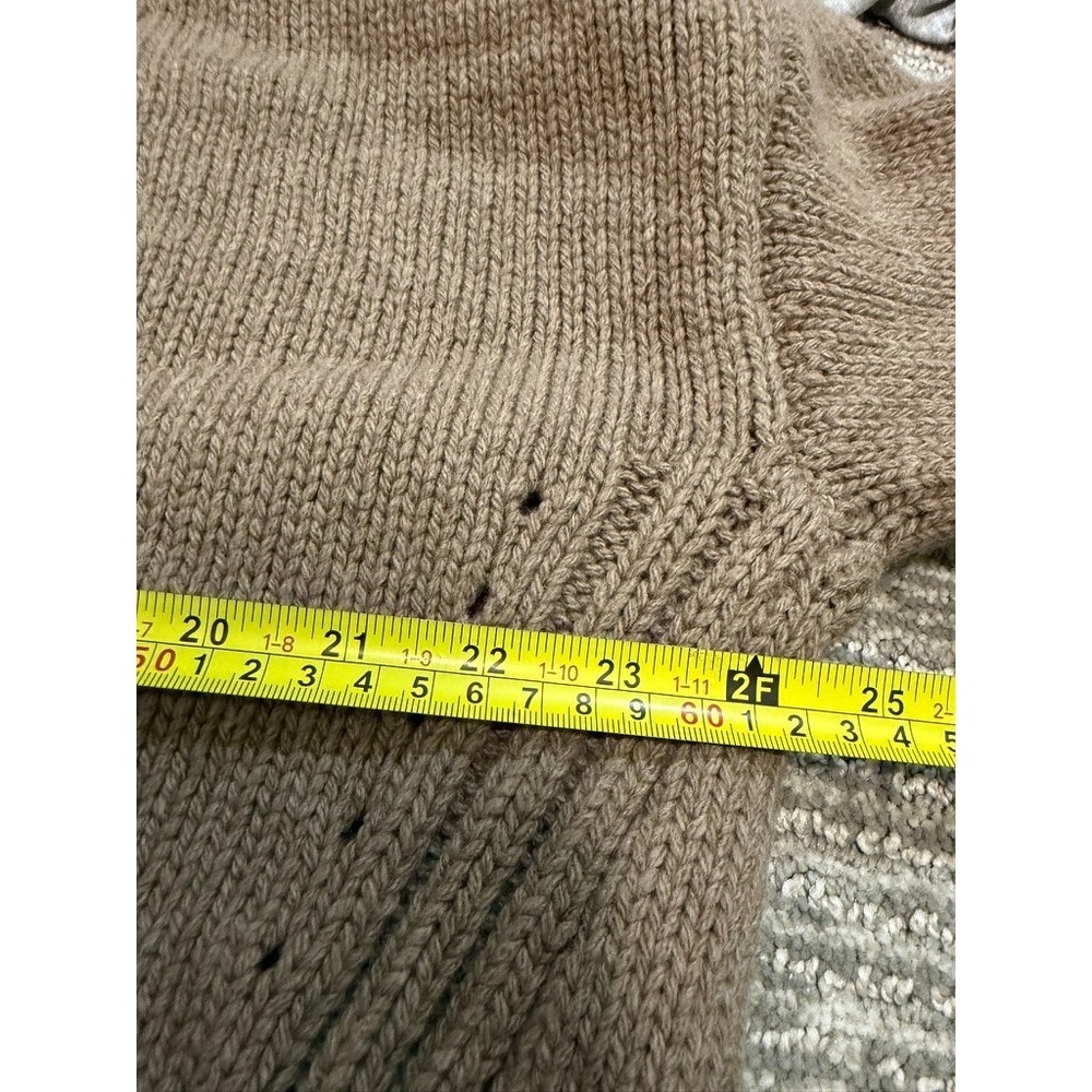 G Label by Goop Schnell High-Cuff Cardigan Womens M Virgin Wool Italy - Picture 9 of 9